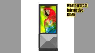নিরাপদ আউটডোর কিয়স্ক স্টেশন 55 ইঞ্চি টাচস্ক্রিন