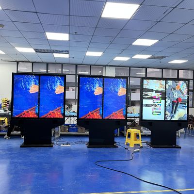 কেনা 55-Inch Dual-Screen Side-By-Side Outdoor Waterproof High Brightness KFC / McDonald'S Menu Boards অনলাইনে উৎপাদন