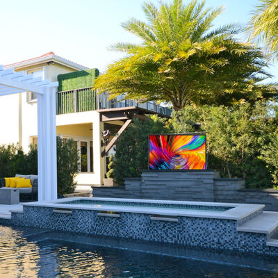 ৫৫ ইঞ্চি আউটডোর এলসিডি বিজ্ঞাপন ডিসপ্লে ৩০,০০০ নিটস ব্রাইটনেস আইপি৬৭ ওয়াটারপ্রুফ এবং অ্যান্টি-গ্লেয়ার গ্লাস সহ