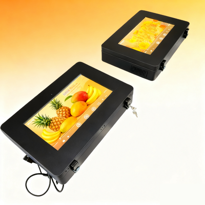 15.6“ 1500Nits Sunlight Readable Outdoor Touch Monitor | Black Sheet Metal Housing | Wall Mount Landscape | IP65 Waterproof Industrial Display