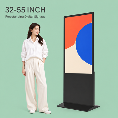 Touch Screen Motion Sensor Indoor Digital Signage with Safety Lock Design Digital Signage Display